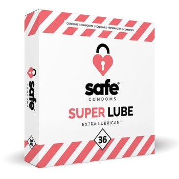 Przejdź do produktu SAFE   Condoms Super Lube Extra Lubricant (36 pcs)