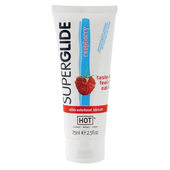 Przejdź do produktu Żel HOT Superglide RASPBERRY  75ml  edible lubricant waterbased