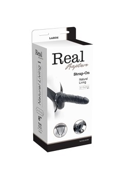 Przejdź do produktu Proteza FALLO STRAP ON CAVO REAL RAPTURE 8 BLACK WITH BALLS