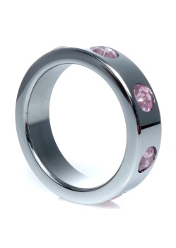 Przejdź do produktu Pierścień Metal Cock Ring with Rose Diamonds Large