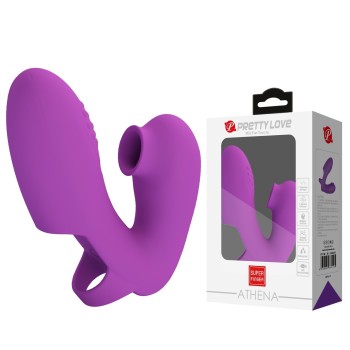 Przejdź do produktu PRETTY LOVE   Super Finger ATHENA Purple, 7 vibration functions 7 tapping functions Memory function