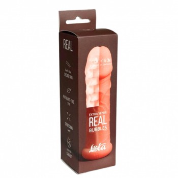 Przejdź do produktu Penis sleeve Real Extra Sense Bubbles