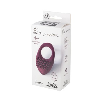 Przejdź do produktu Rechargeable Vibro cockring Pure Passion Stellar Wine Red