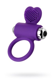 Przejdź do produktu JOS PERY, Vibrating ring with cilia, silicone, violet, 9 cm