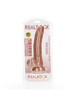 Przejdź do produktu Curved Realistic Dildo  Balls  Suction Cup   8/ 20,5 cm
