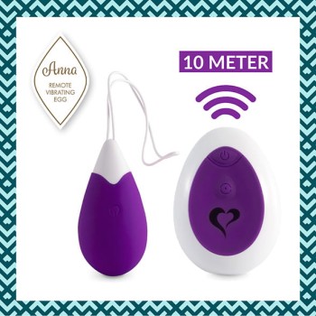 Przejdź do produktu FeelzToys   Anna Vibrating Egg Remote Deep Purple