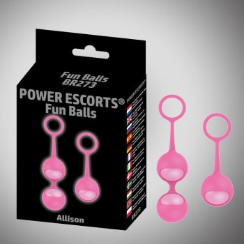 Przejdź do produktu Kulki Funballs Allison Duo Kegel Balls Slicone Pink