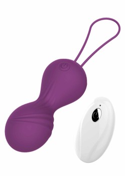 Przejdź do produktu Kulki Vibrating Silicone Kegel Balls USB 10 Function / Remote control  Purple