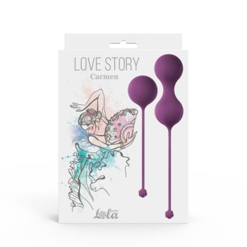 Przejdź do produktu Vaginal balls set Love Story Carmen Lavender Sunset
