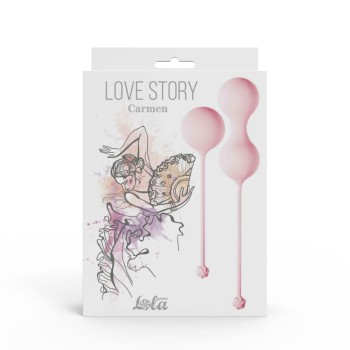 Przejdź do produktu Vaginal balls set Love Story Carmen Tea Rose