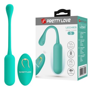 Przejdź do produktu PRETTY LOVE   LECHIES  Dream chaser 5, Green, Wireless remote control 12 vibration functions Memory function