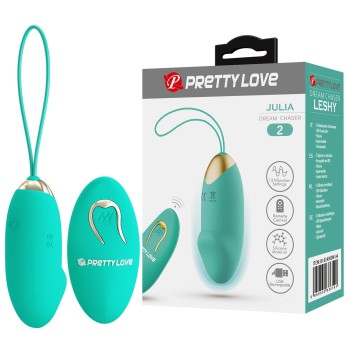 Przejdź do produktu PRETTY LOVE   JULIA Dream chaser 2, Green, Wireless remote control 12 vibration functions