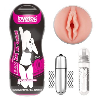 Przejdź do produktu Sex In A Can Vagina Lotus Tunnel   Vibrating